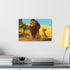 Majestic Lion King canvas print of Mufasa for home decor.