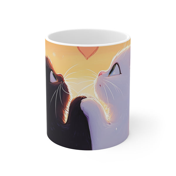 "Kitten and Cat Love Mug"