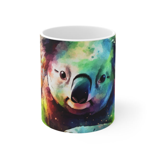 "Koala Watercolor Mug: Adorable Sip"