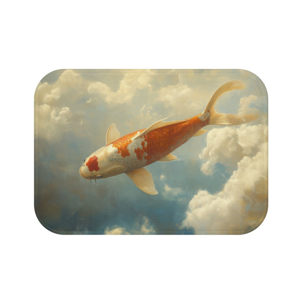 Koi Fish Bath Mat Design