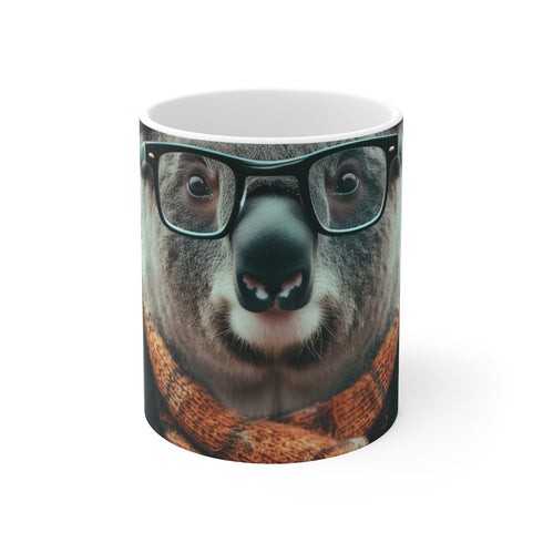 "Kowala Hipster Glasses Coffee Mug: Sip in Style!"