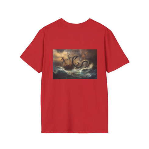 Kraken Battle Stormy Sea T-shirt