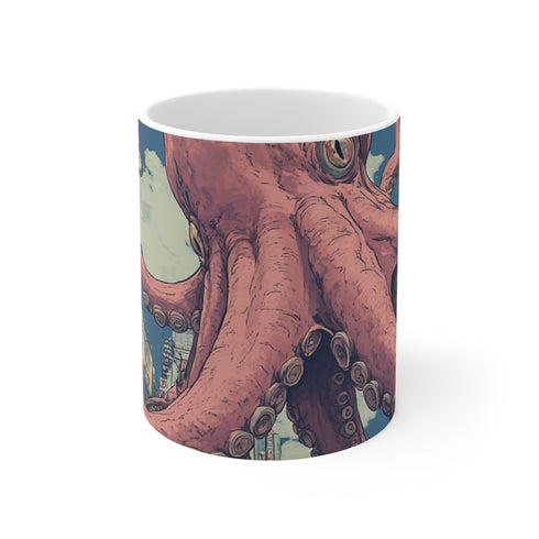 "Kraken Cephalopod Coffee Mug: Unleash the Mythical Power!"