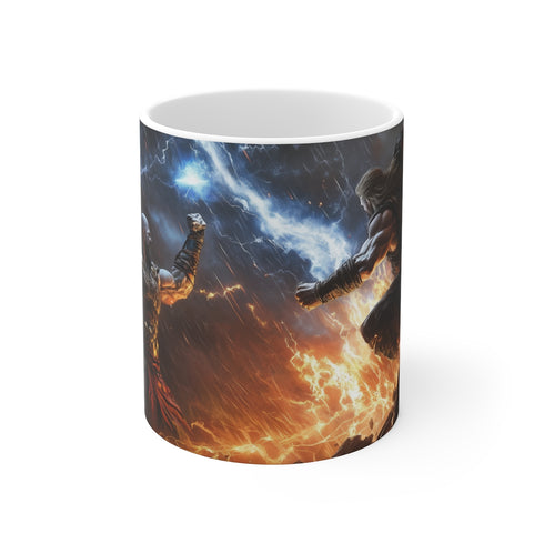 "Kratos Battle Coffee Mug"