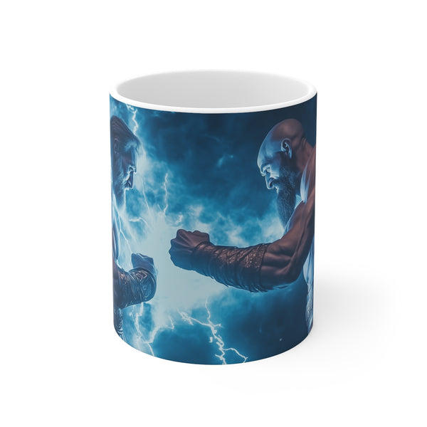 "Kratos Battle Mug: The Warrior's Choice"