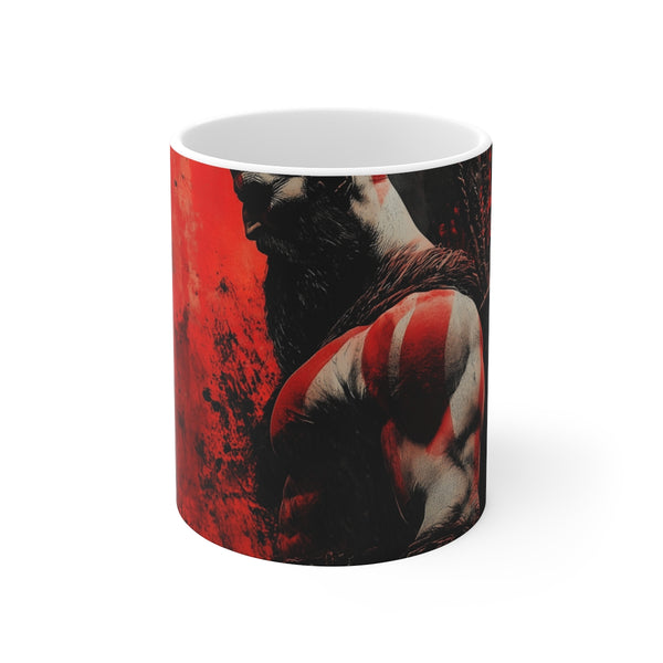 "Kratos Power Mug: Unleash Omnipotence"