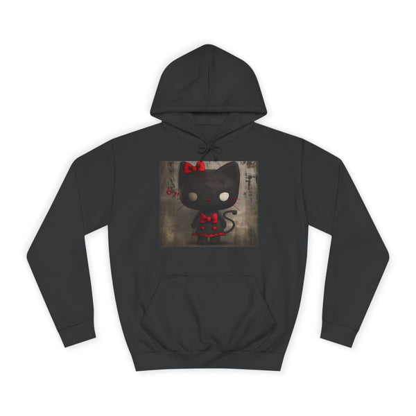 Kuromi Hello Kitty Cartoon — Heavyweight Graphic Hoodie — Front Heavyweight Fleece Hoodie View