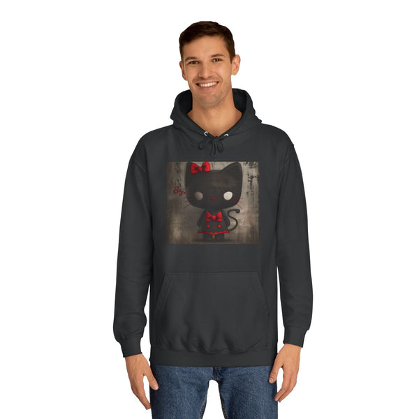 Kuromi Hello Kitty Cartoon — Heavyweight Graphic Hoodie — Model Streetwear Fit View