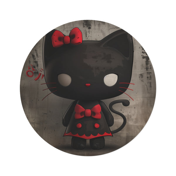 Kuromi Hello Kitty Round Rug: Cozy and Adorable!