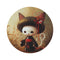 "Kuromi Hello Kitty Round Rug: Whimsical Floor Art"