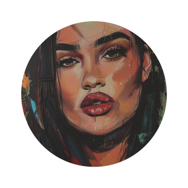 "Kylie's Luxe Round Rug: Elevate Your Space"