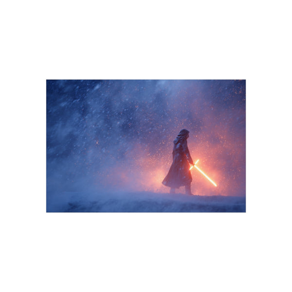 "Kylo Ren Snow Standing Poster"