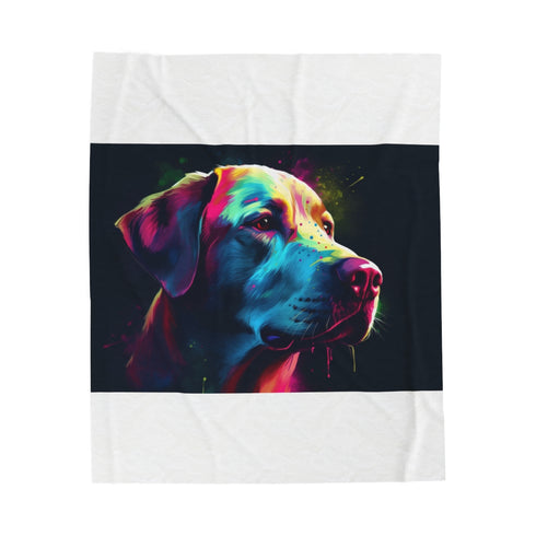 "Labrador Love Plush Blanket"