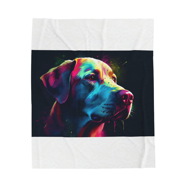 "Labrador Love Plush Blanket"