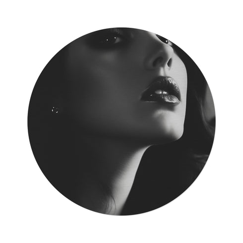 "Lana Del Rey Black Round Rug: Channeling Vintage Cool"