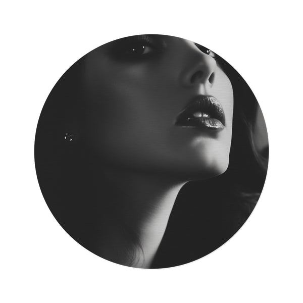 "Lana Del Rey Black Round Rug: Channeling Vintage Cool"