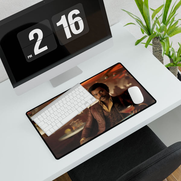 Lando Calrissian in Cloud City Casino — XL & XXL Desk Mat — Gaming & Workspace Desk Setup View