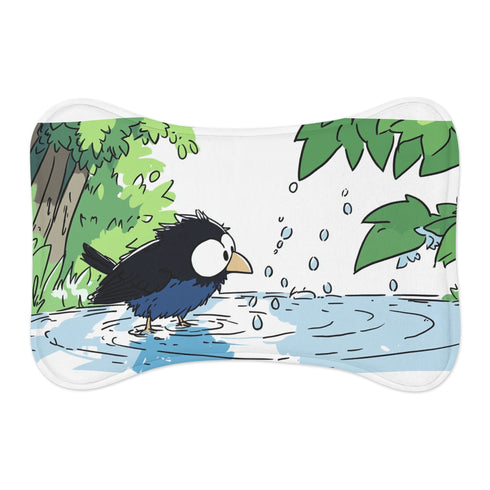 "Laroro5345 Cartoon Pet Mat: Colorful Scene"