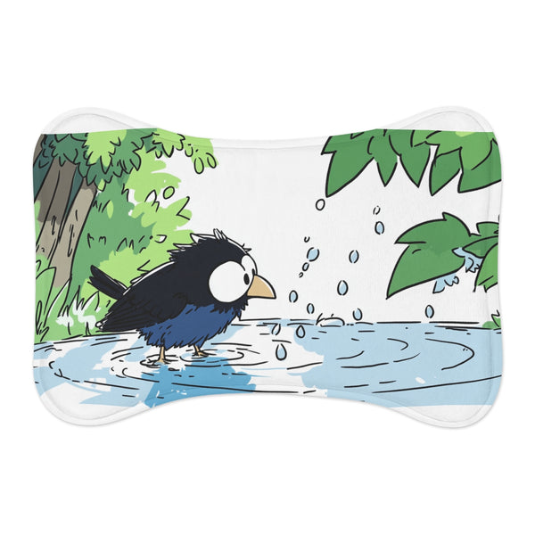 "Laroro5345 Cartoon Pet Mat: Colorful Scene"