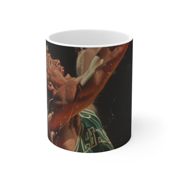 "Larry Bird Legend Mug: Slam Dunk Your Morning Routine!"