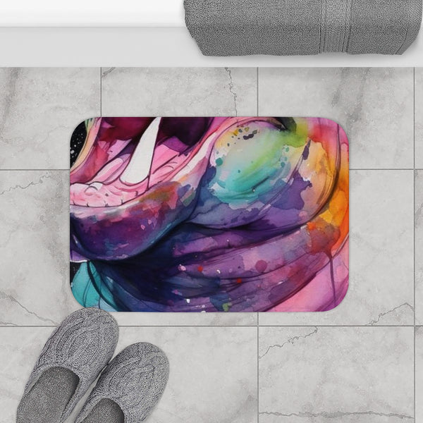 Laughing Hippo — Non-Slip Bath Mat — Bathroom Floor Lifestyle View