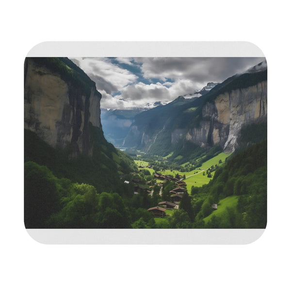 Lauterbrunnen Valley Cliff Mouse Pad