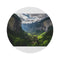 "Lauterbrunnen Valley Cliff Round Rug"