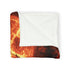 Lava Antlers of Cosmic Deer Plush Fleece Throw Blanket