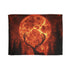 Lava Antlers of Cosmic Deer Plush Fleece Throw Blanket