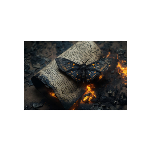 Lava Moth on Burning Scroll