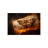 Lava Moth Resting Burning Scroll