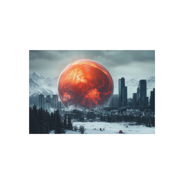 Lava Sphere Frozen City Orbit