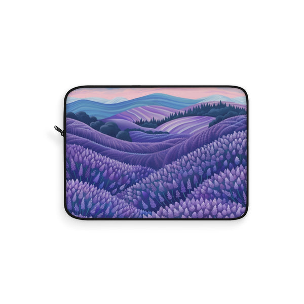Lavender Fields Laptop Sleeve: Boho-Chic Protection