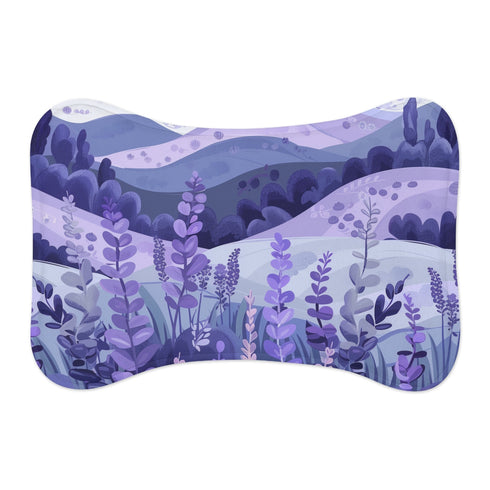 "Lavender Fields Pet Mat: Calming Comfort for Your Furry Friend"