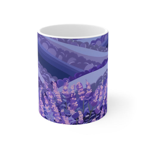 "Lavender Fields Serenity Coffee Mug"