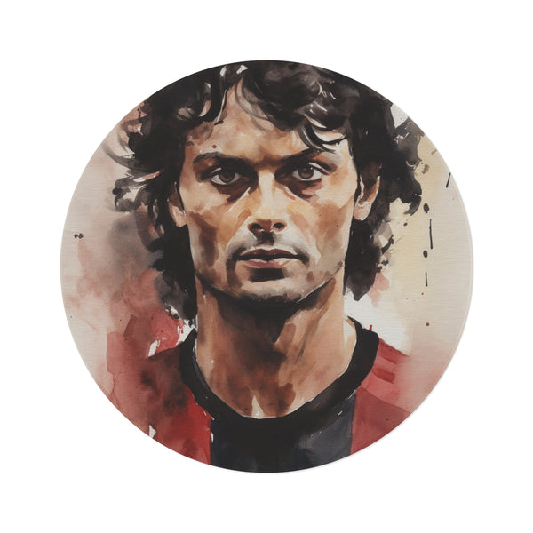 "Legendary Defender Round Rug: Paolo Maldini"