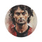 "Legendary Defender Round Rug: Paolo Maldini"