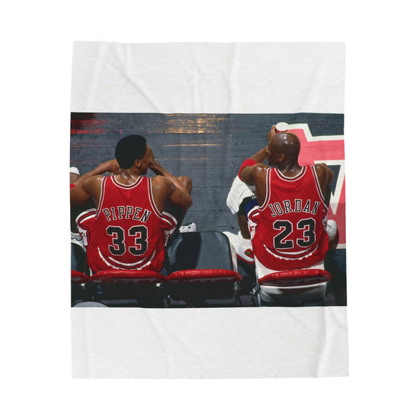 "Legendary Duo Bulls Throw Blanket"