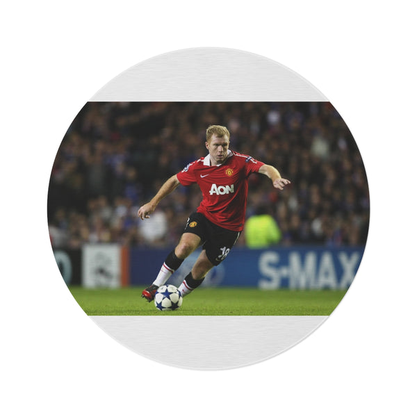 "Legendary Paul Scholes Round Rug"
