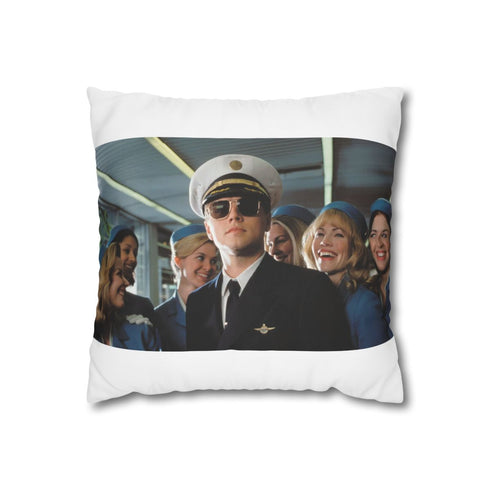 "Leonardo Pilot Pillow Cover: Fly Away in Style!"