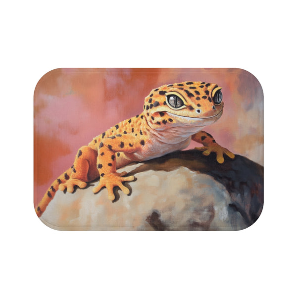 "Leopard Gecko Art Bath Mat"
