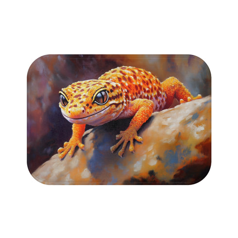 "Leopard Gecko Cute Bath Mat"