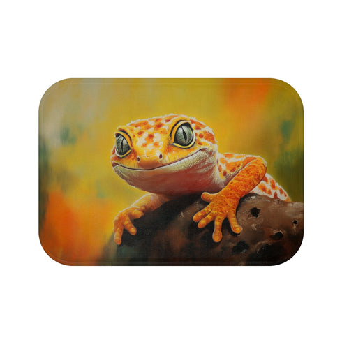 "Leopard Gecko Inspired Bath Mat"