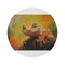"Leopard Gecko Round Rug: Cute and Colorful"