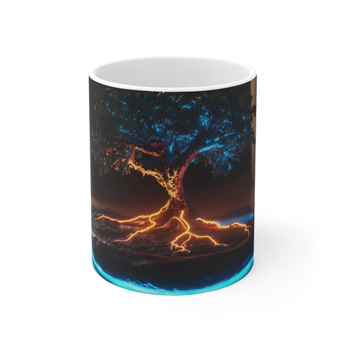 Levitating Tree Coffee Mug Design