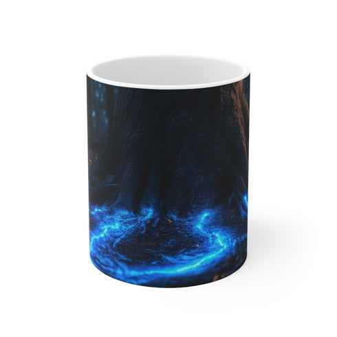 Levitating Tree Glowing Roots Mug