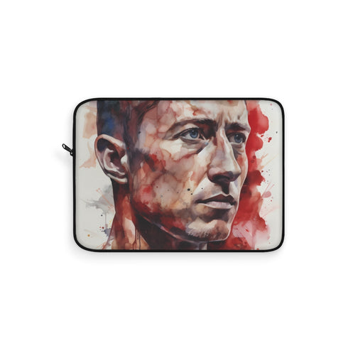 Lewandoski Barcelona Football Watercolor Laptop Sleeve