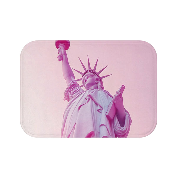 "Liberty Torch Bath Mat: Illuminate Your Bathroom"
