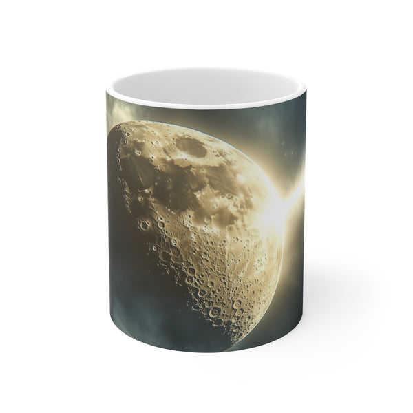 Light Beam Moon Ceramic Mug