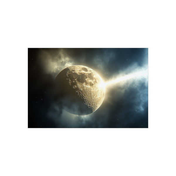 Light Beam Pierces the Moon